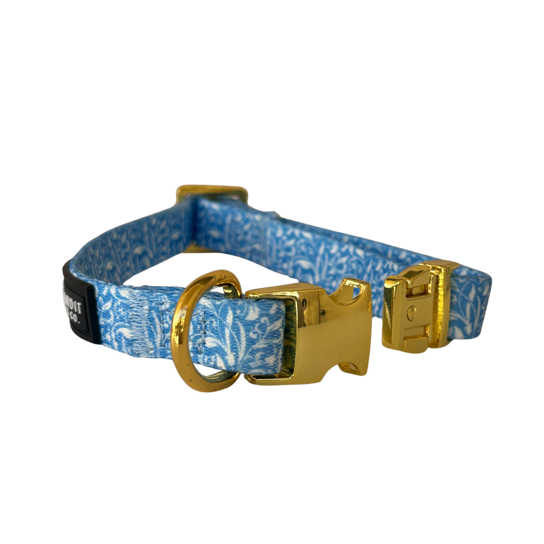 Blue Paisley Pet Collar