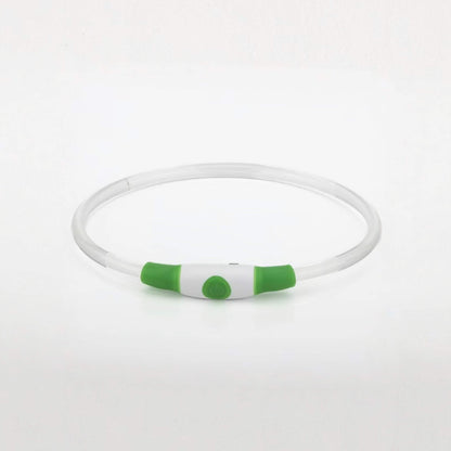 GREEN PET LED GLOW SAFETY NECKLACE