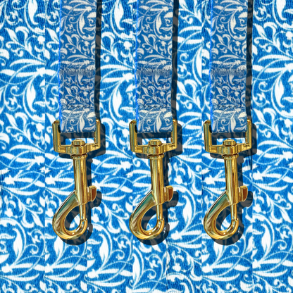 Blue Paisley Pet Collar