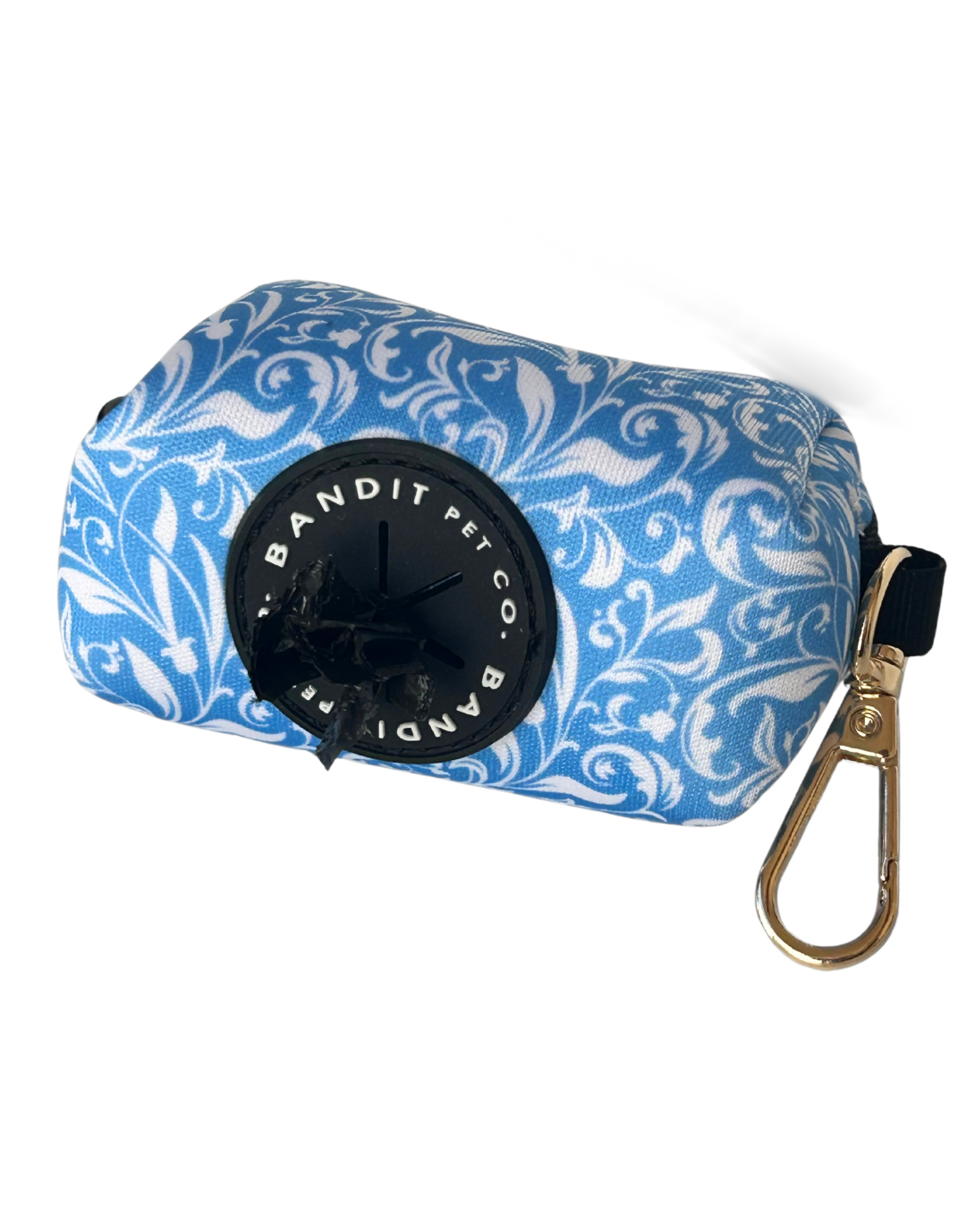 Blue Paisley Pet Waste Bag Holder