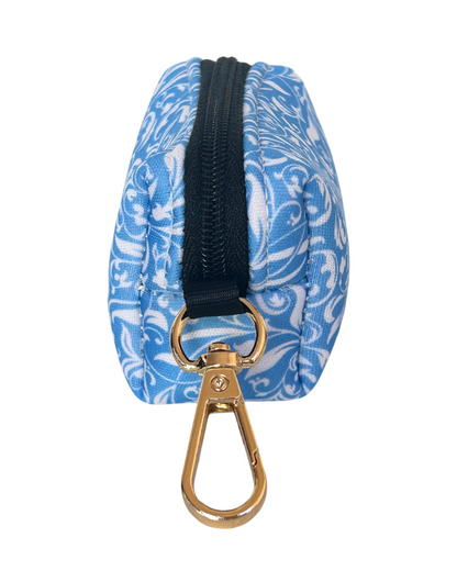 Blue Paisley Pet Waste Bag Holder