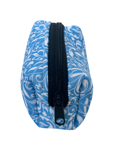 Blue Paisley Pet Waste Bag Holder